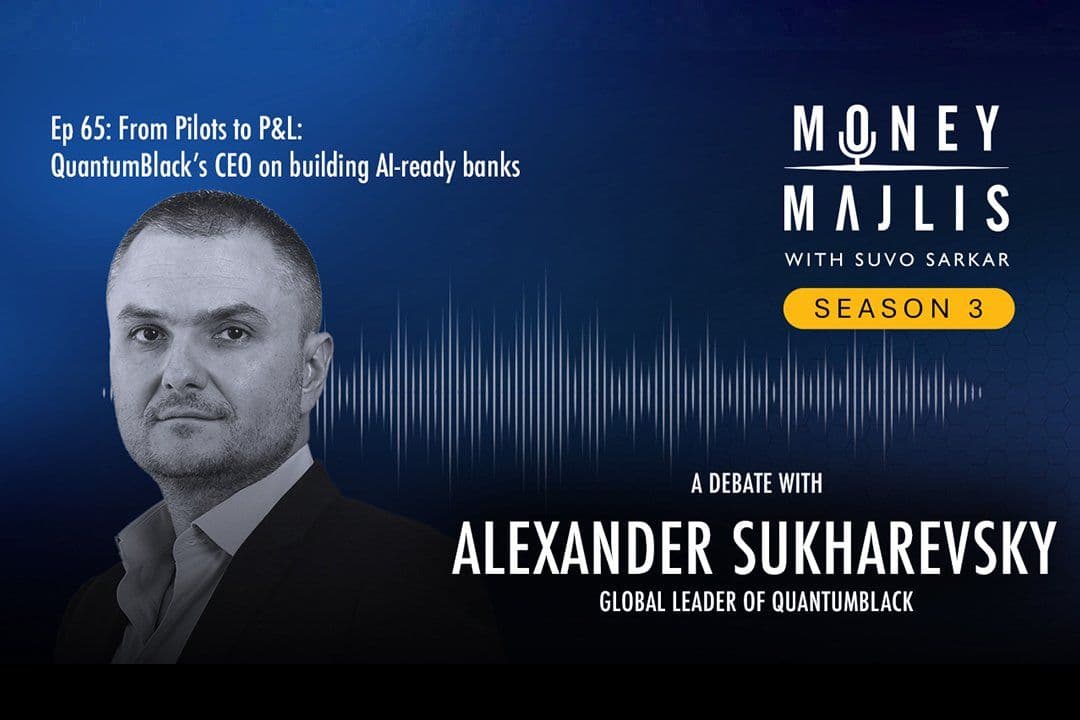 Alexander Sukharevsky on the Money Majlis Episode 65 cover, From Pilots to P&L